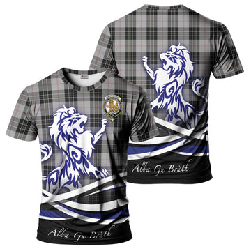 MacPherson Dress Tartan T-Shirt with Alba Gu Brath Regal Lion Emblem