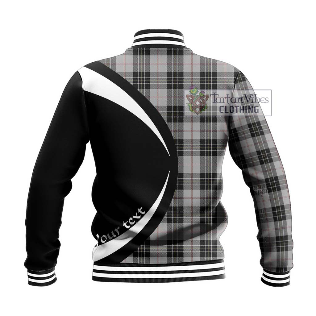 MacPherson Dress Tartan Baseball Jacket with Family Crest Circle Style - Tartan Vibes Clothing