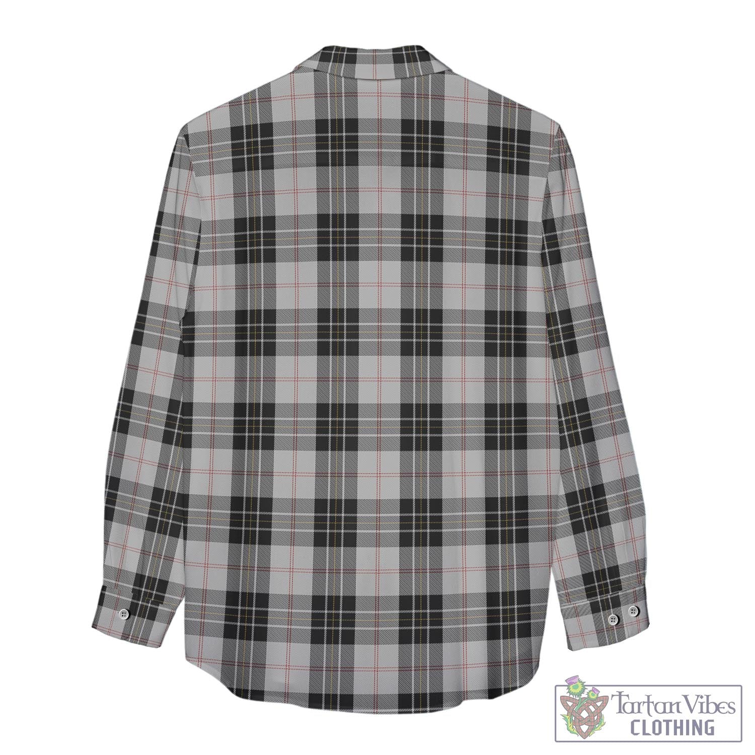 Tartan Vibes Clothing MacPherson Dress Tartan Womens Casual Shirt with Family Crest