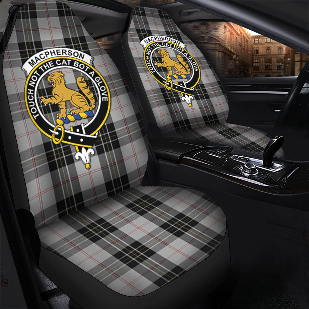 MacPherson Dress Tartan Car Seat Cover with Family Crest - Tartanvibesclothing