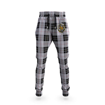 MacPherson Dress Tartan Joggers Pants with Family Crest