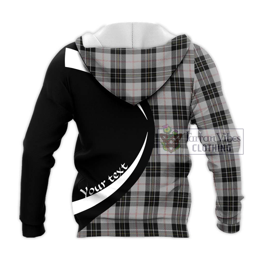 MacPherson Dress Tartan Knitted Hoodie with Family Crest Circle Style - Tartan Vibes Clothing