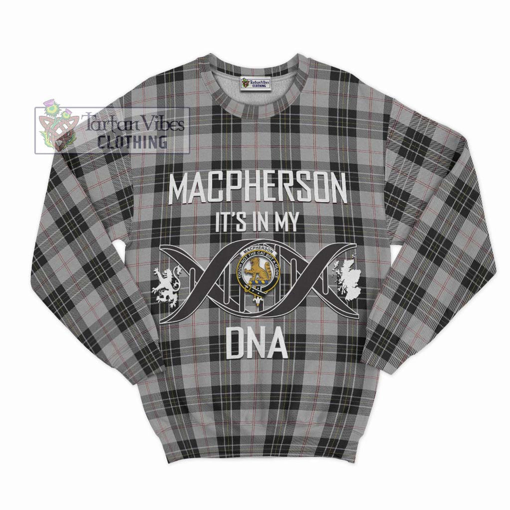 MacPherson Dress Tartan Sweatshirt with Family Crest DNA In Me Style - Tartanvibesclothing Shop