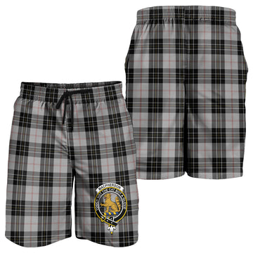 MacPherson Dress Tartan Mens Shorts with Family Crest