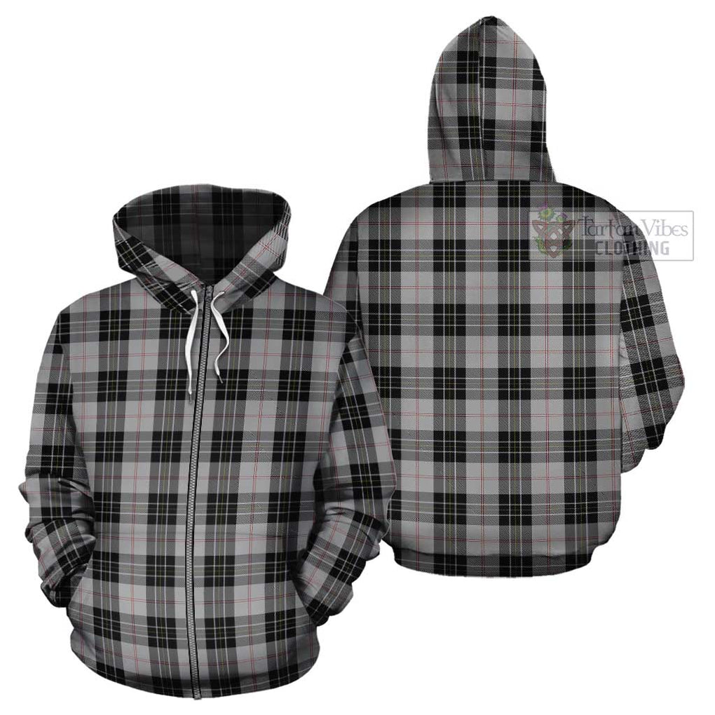 MacPherson Dress Tartan Cotton Hoodie Zip Hoodie - Tartan Vibes Clothing