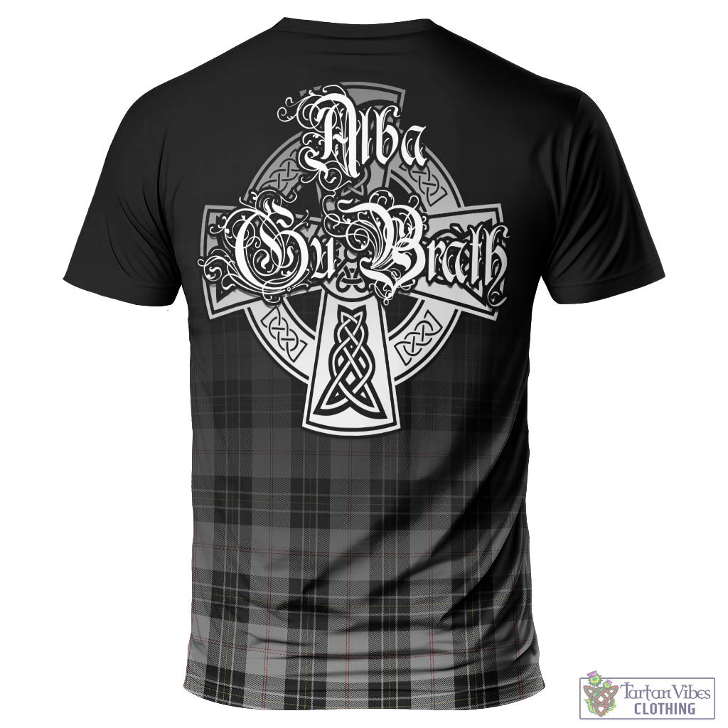 Tartan Vibes Clothing MacPherson Dress Tartan T-Shirt Featuring Alba Gu Brath Family Crest Celtic Inspired