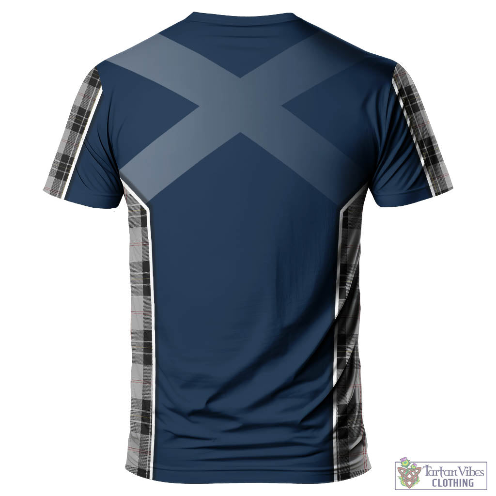 Tartan Vibes Clothing MacPherson Dress Tartan T-Shirt with Family Crest and Scottish Thistle Vibes Sport Style