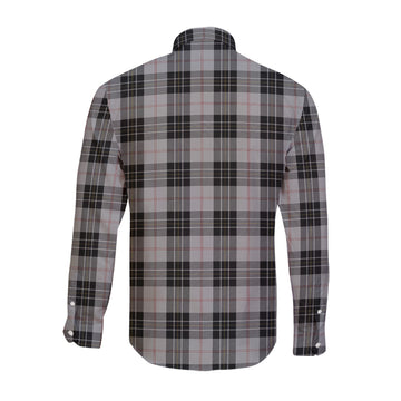 MacPherson Dress Tartan Long Sleeve Button Up Shirt with Family Crest