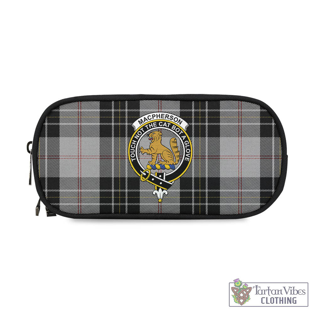 Tartan Vibes Clothing MacPherson Dress Tartan Pen and Pencil Case with Family Crest