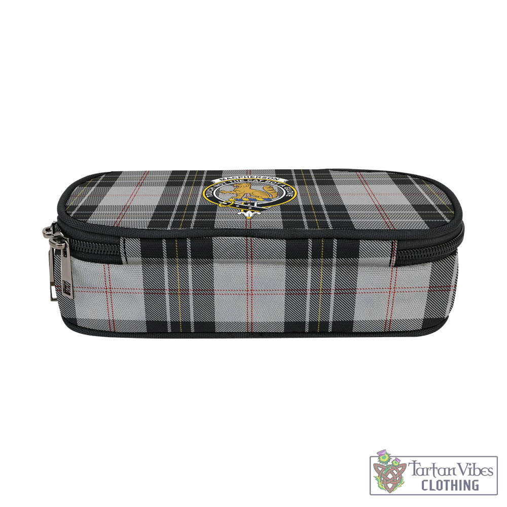 Tartan Vibes Clothing MacPherson Dress Tartan Pen and Pencil Case with Family Crest