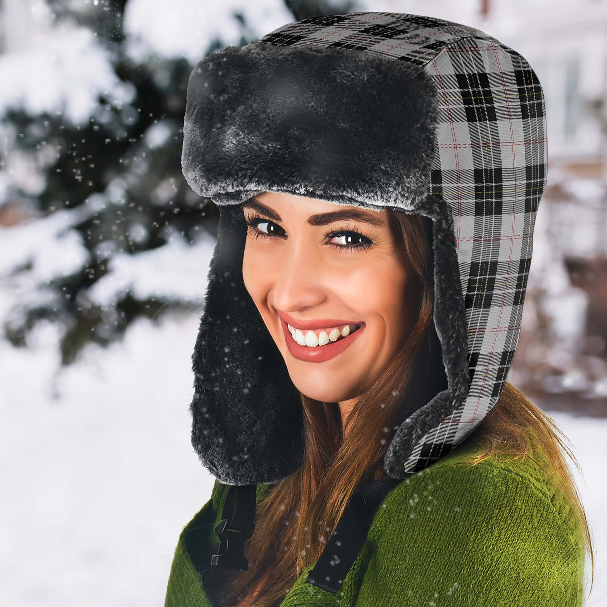 MacPherson Dress Tartan Winter Trapper Hat - Tartanvibesclothing