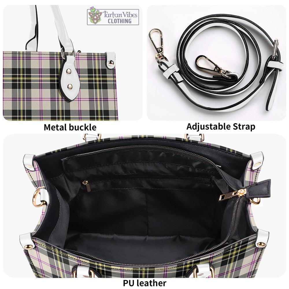 Tartan Vibes Clothing MacPherson Dress Ancient Tartan Luxury Leather Handbags