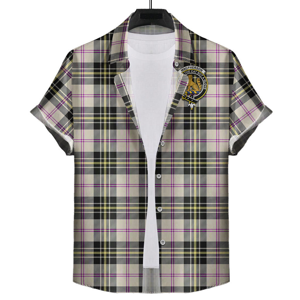 macpherson-dress-ancient-tartan-short-sleeve-button-down-shirt-with-family-crest