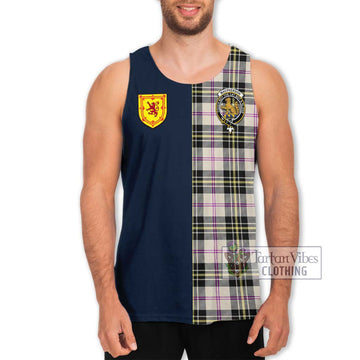 MacPherson Dress Ancient Tartan Men's Tank Top Alba with Scottish Lion Royal Arm Half Style