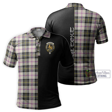 MacPherson Dress Ancient Tartan Polo Shirt with Family Crest and Half Of Me Style