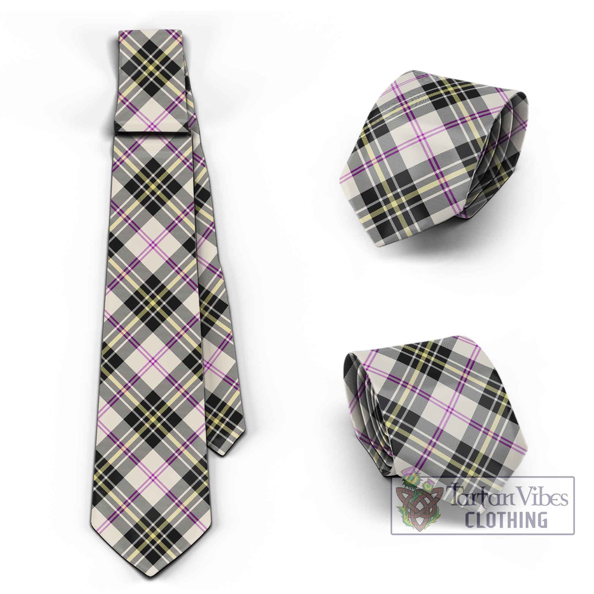 Tartan Vibes Clothing MacPherson Dress Ancient Tartan Classic Necktie Cross Style