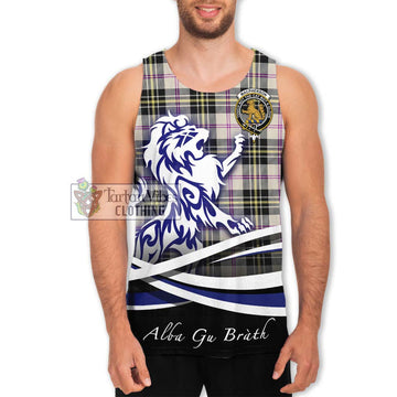 MacPherson Dress Ancient Tartan Men's Tank Top with Alba Gu Brath Regal Lion Emblem