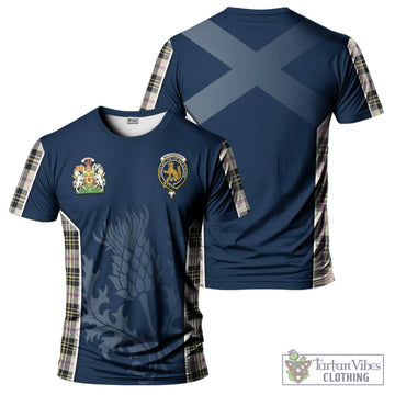 MacPherson Dress Ancient Tartan T-Shirt with Family Crest and Scottish Thistle Vibes Sport Style