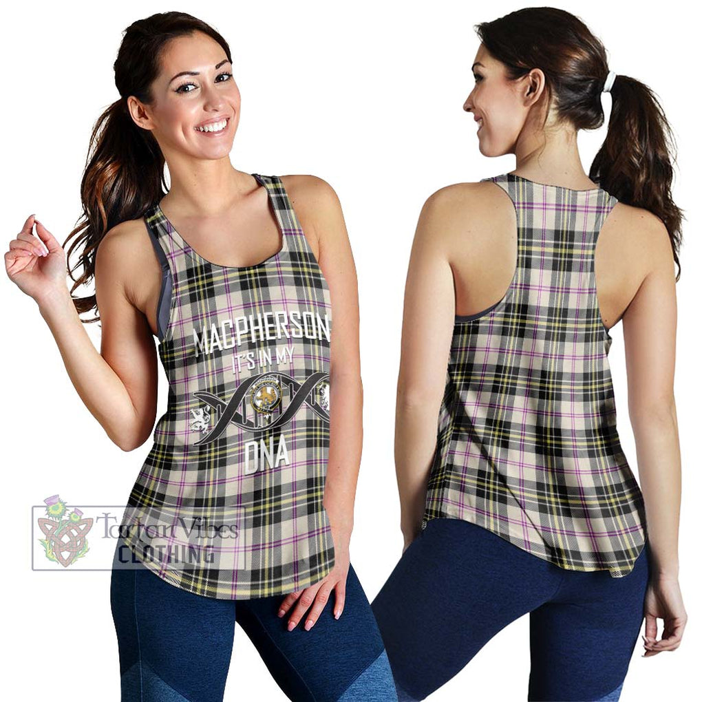 MacPherson Dress Ancient Tartan Women's Racerback Tanks with Family Crest DNA In Me Style 4XL - Tartanvibesclothing Shop