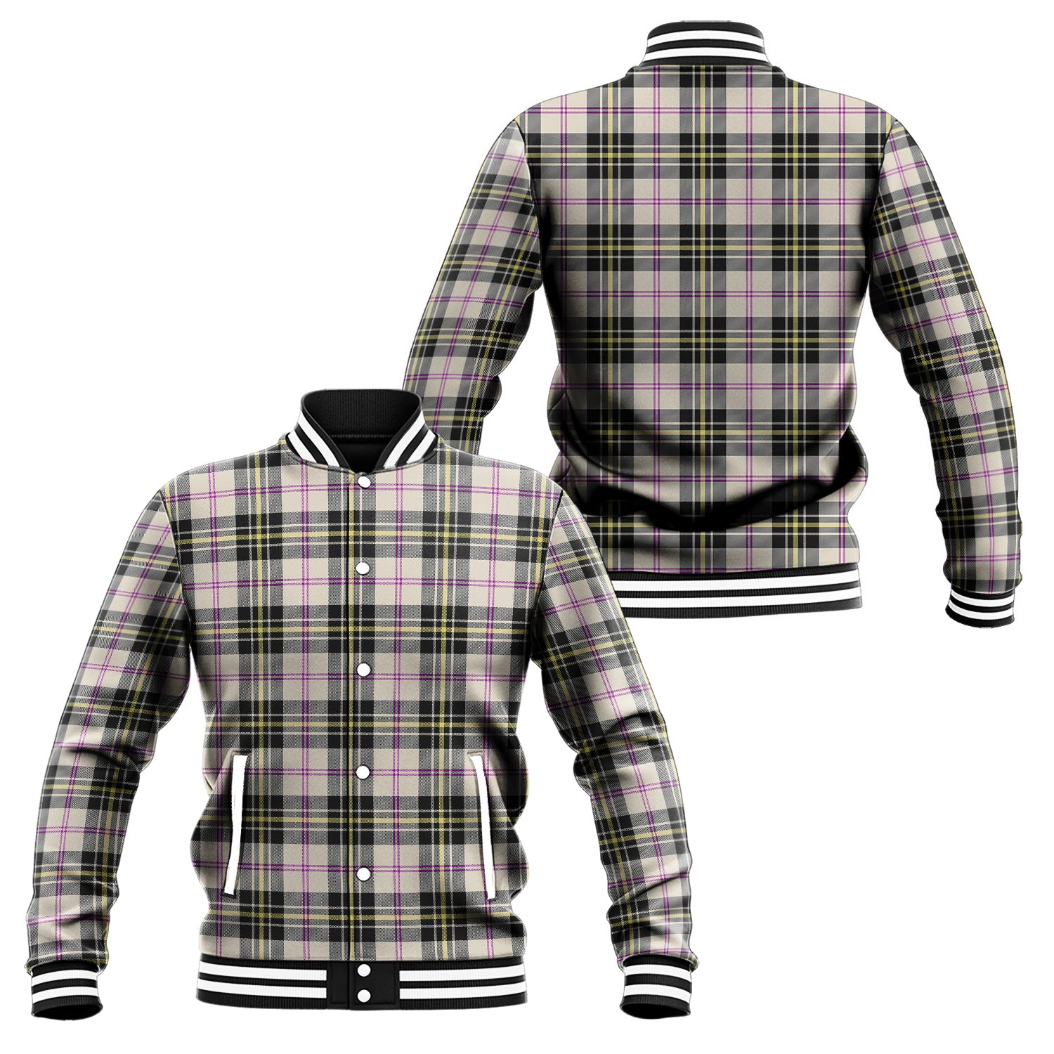 MacPherson Dress Ancient Tartan Baseball Jacket Unisex - Tartan Vibes Clothing