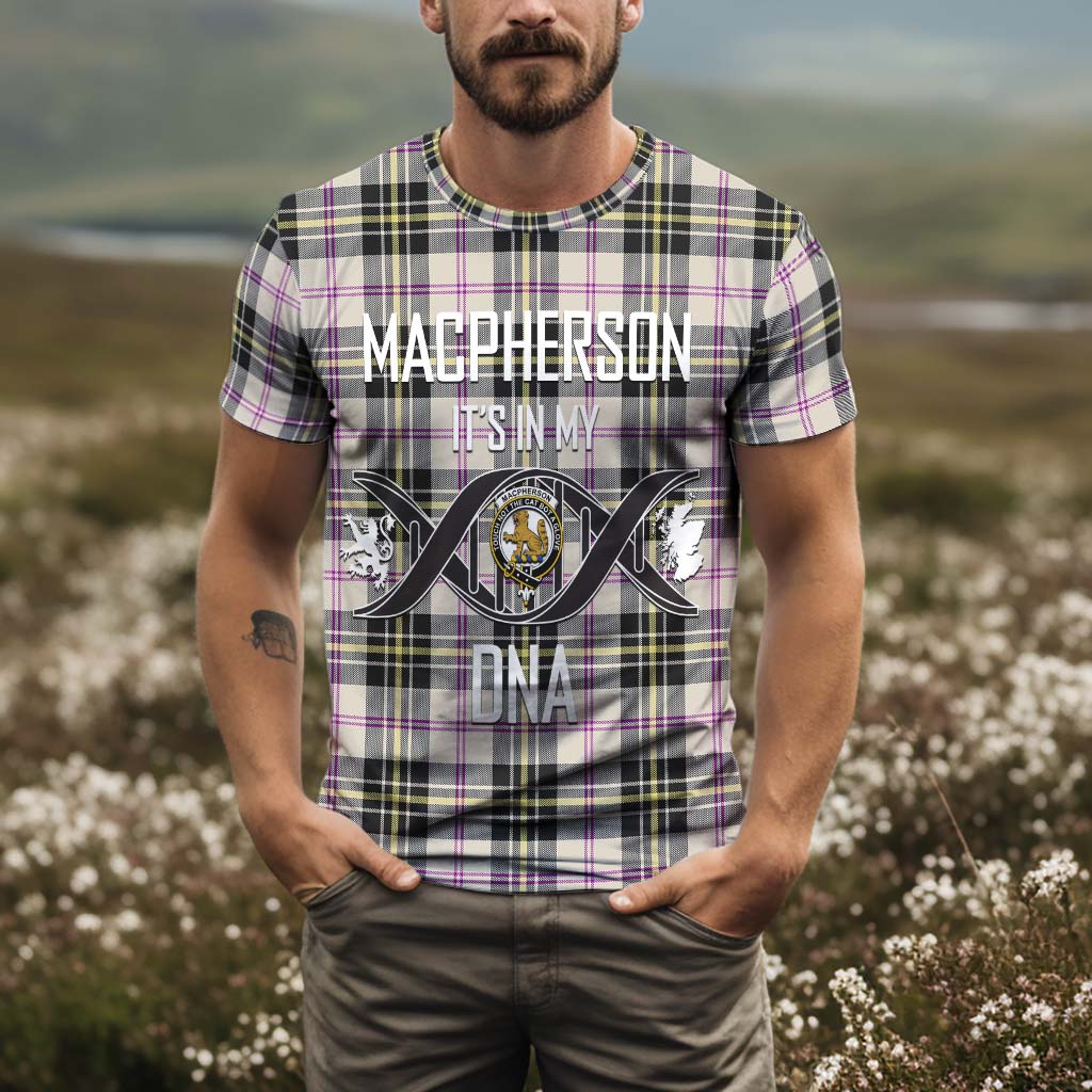Tartan Vibes Clothing MacPherson Dress Ancient Tartan T-Shirt with Family Crest DNA In Me Style