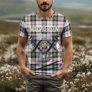 MacPherson Dress Ancient Tartan T-Shirt with Family Crest DNA In Me Style