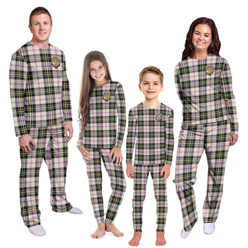 MacPherson Dress Ancient Tartan Pajamas Family Set with Family Crest