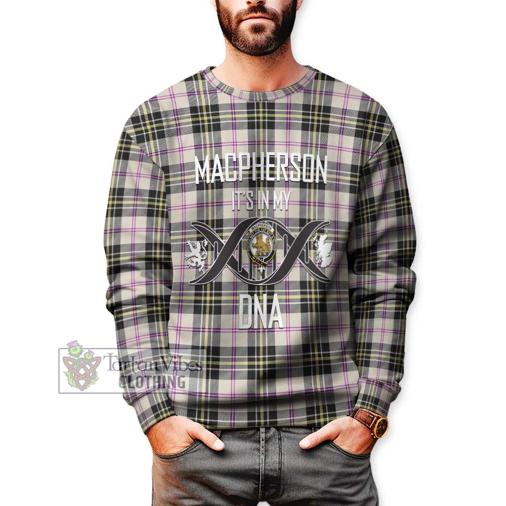 Tartan Vibes Clothing MacPherson Dress Ancient Tartan Sweatshirt with Family Crest DNA In Me Style