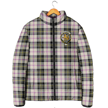 MacPherson Dress Ancient Tartan Padded Jacket with Family Crest