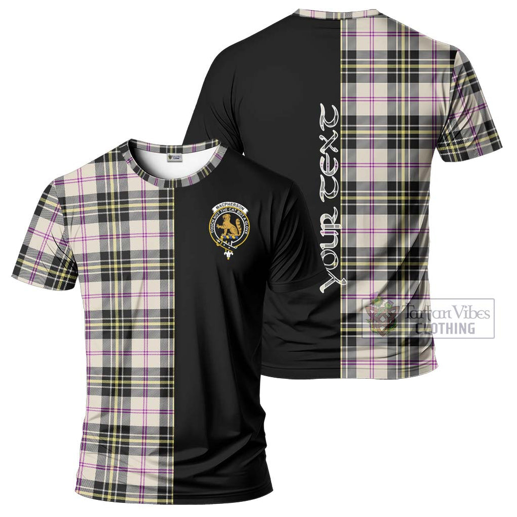 MacPherson Dress Ancient Tartan T-Shirt with Family Crest and Half Of Me Style Kid's Shirt - Tartanvibesclothing Shop