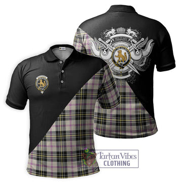 MacPherson Dress Ancient Tartan Polo Shirt with Family Crest and Military Logo Style