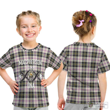 MacPherson Dress Ancient Tartan Kid T-Shirt with Family Crest DNA In Me Style