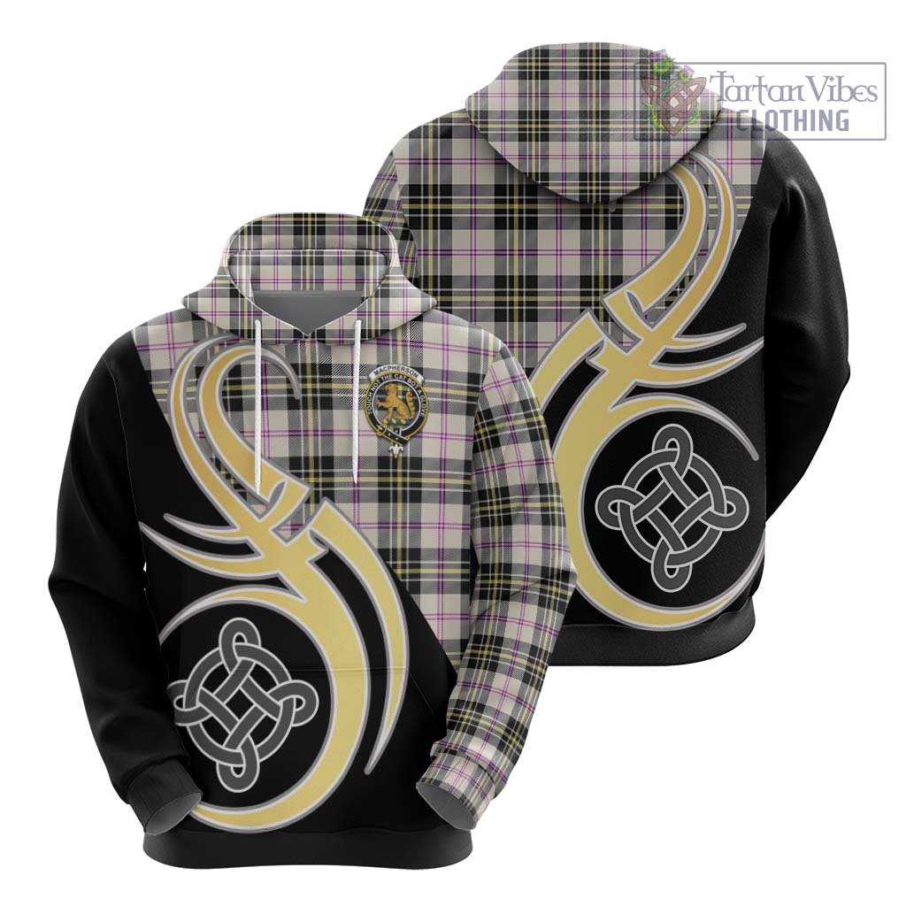 MacPherson Dress Ancient Tartan Hoodie with Family Crest and Celtic Symbol Style - Tartan Vibes Clothing