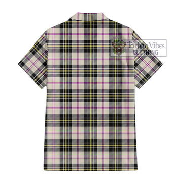 MacPherson Dress Ancient Tartan Short Sleeve Button Shirt with Family Crest DNA In Me Style