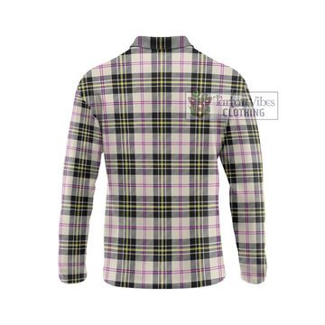 MacPherson Dress Ancient Tartan Long Sleeve Polo Shirt with Family Crest DNA In Me Style