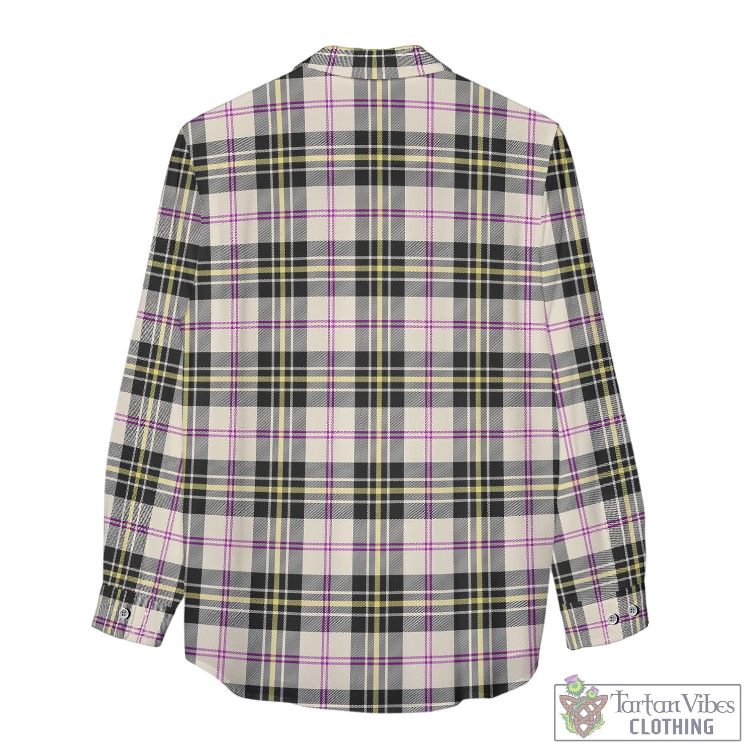 Tartan Vibes Clothing MacPherson Dress Ancient Tartan Womens Casual Shirt with Family Crest