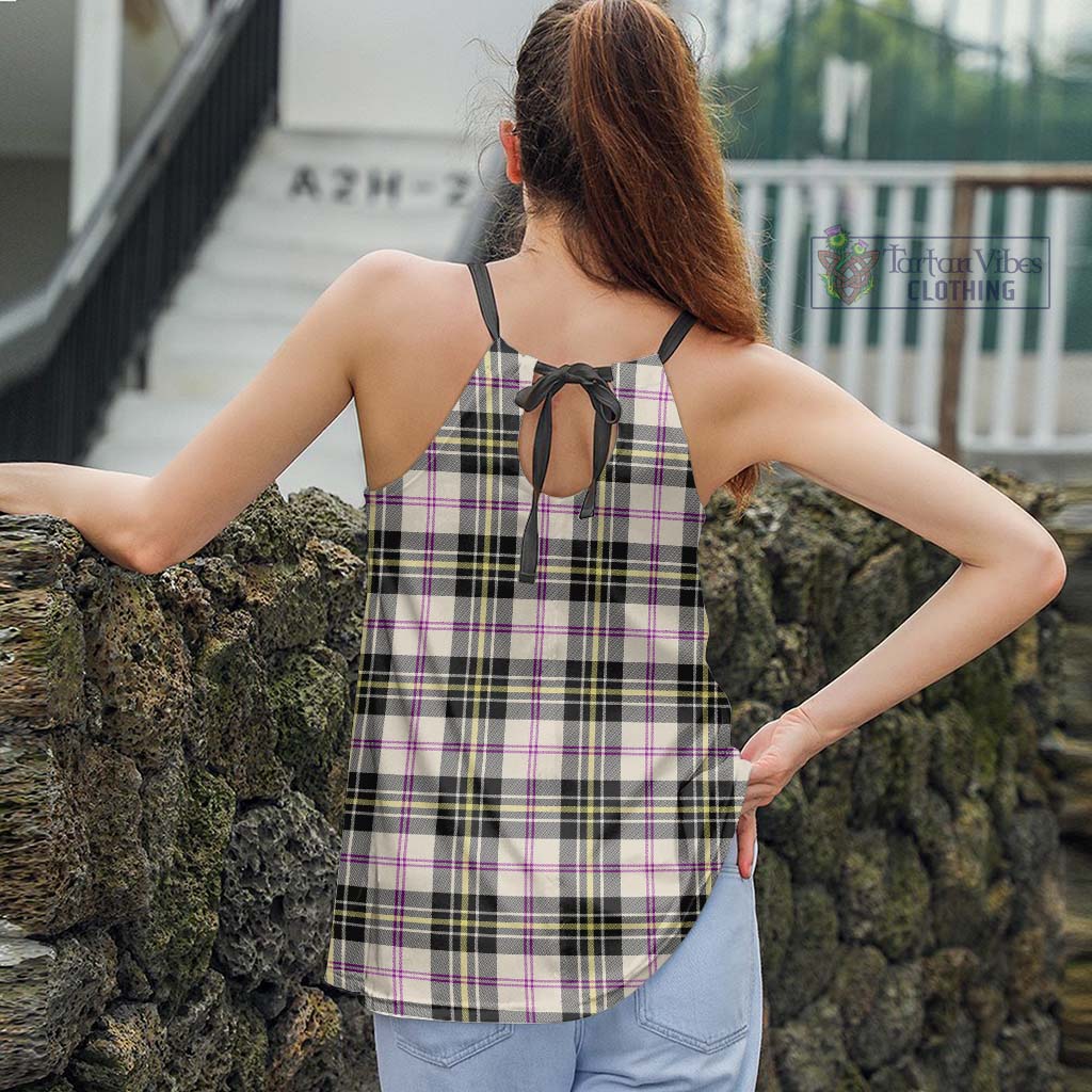 Tartan Vibes Clothing MacPherson Dress Ancient Tartan Loose Halter Neck Camisole