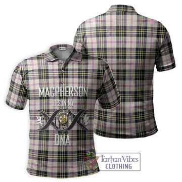 MacPherson Dress Ancient Tartan Polo Shirt with Family Crest DNA In Me Style