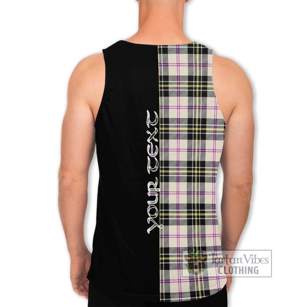 MacPherson Dress Ancient Tartan Men's Tank Top with Family Crest and Half Of Me Style - Tartanvibesclothing Shop