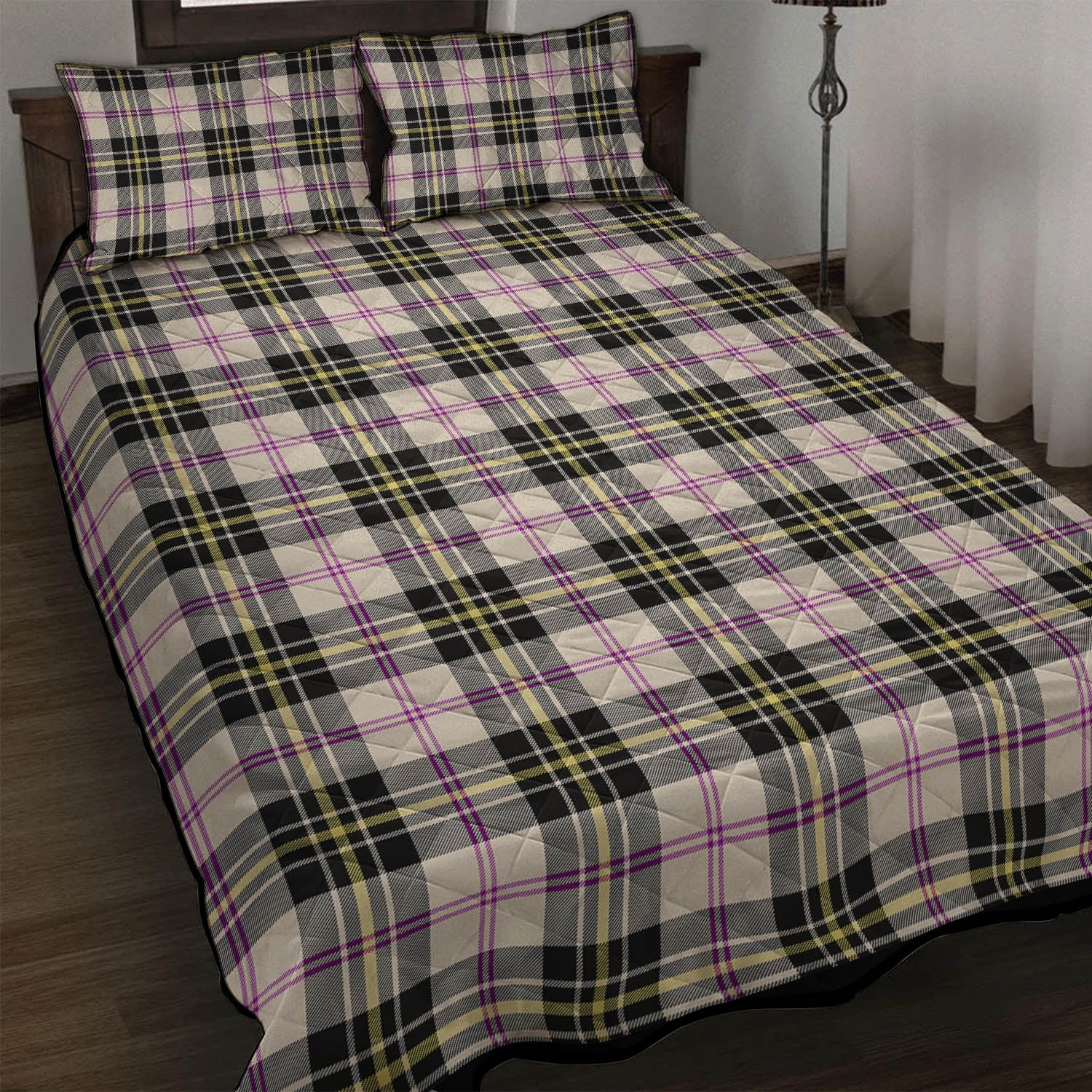 MacPherson Dress Ancient Tartan Quilt Bed Set - Tartanvibesclothing