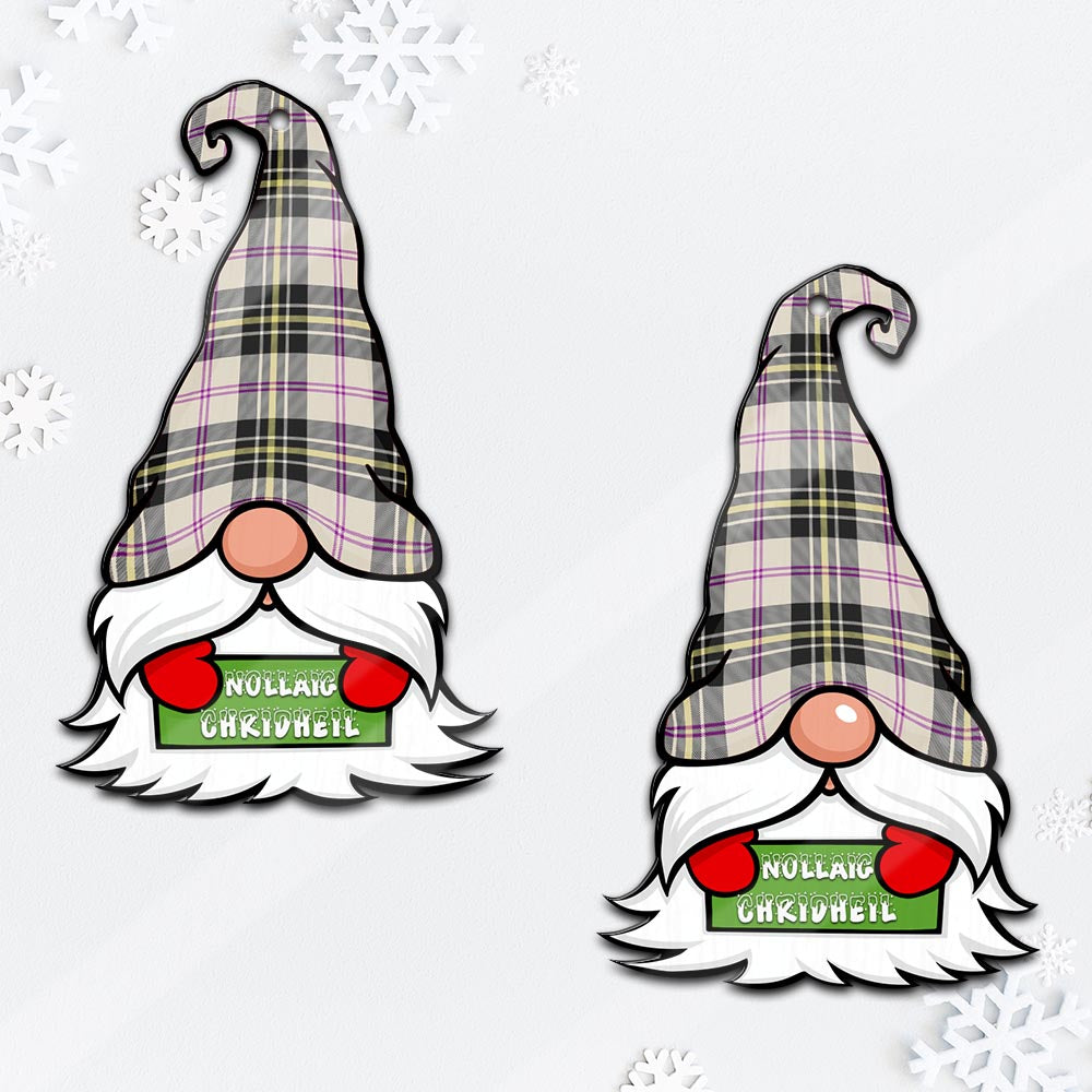 MacPherson Dress Ancient Gnome Christmas Ornament with His Tartan Christmas Hat Mica Ornament - Tartanvibesclothing