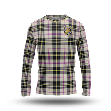 MacPherson Dress Ancient Tartan Long Sleeve T-Shirt with Family Crest