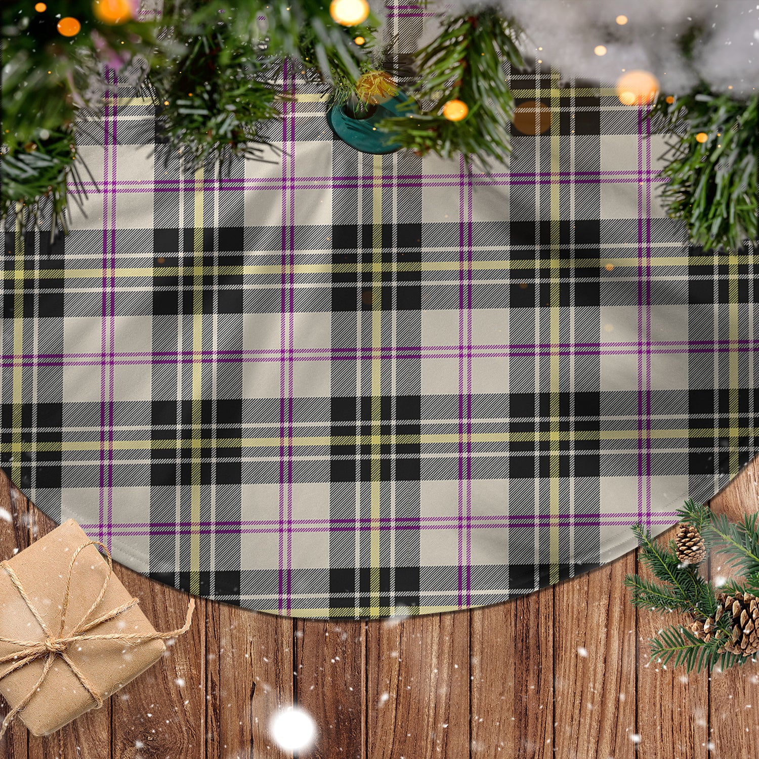 MacPherson Dress Ancient Tartan Christmas Tree Skirt - Tartanvibesclothing