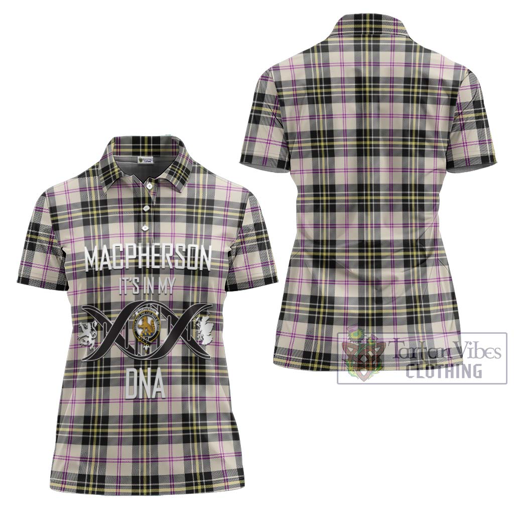 Tartan Vibes Clothing MacPherson Dress Ancient Tartan Women's Polo Shirt with Family Crest DNA In Me Style