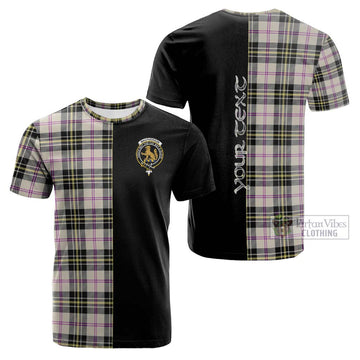 MacPherson Dress Ancient Tartan Cotton T-shirt with Family Crest and Half Of Me Style