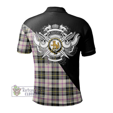 MacPherson Dress Ancient Tartan Polo Shirt with Family Crest and Military Logo Style