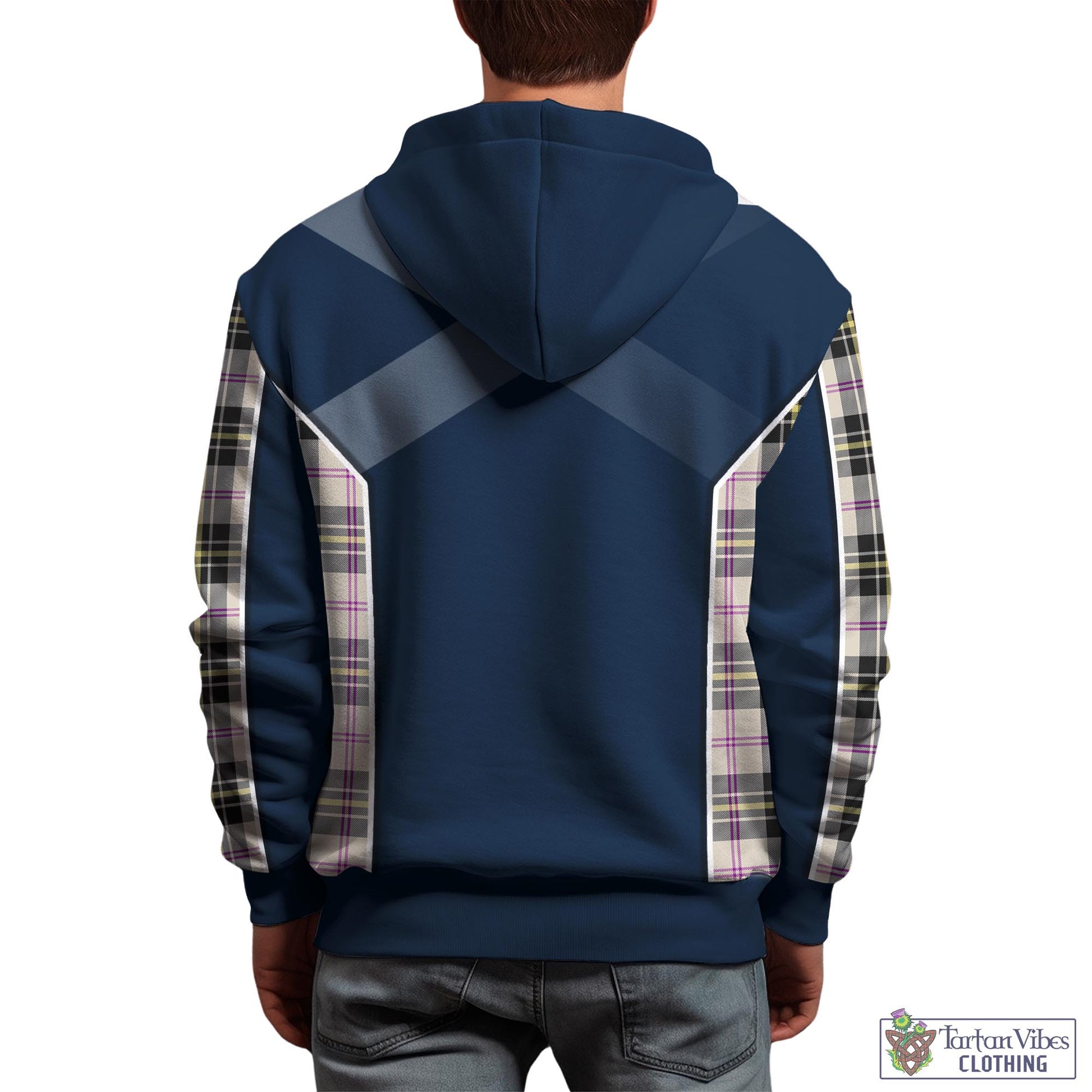 Tartan Vibes Clothing MacPherson Dress Ancient Tartan Hoodie with Family Crest and Scottish Thistle Vibes Sport Style