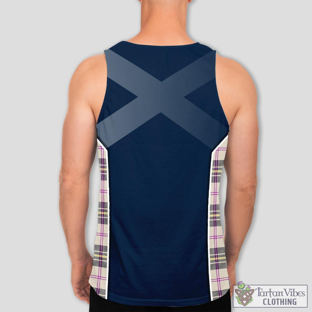 Tartan Vibes Clothing MacPherson Dress Ancient Tartan Men's Tanks Top with Family Crest and Scottish Thistle Vibes Sport Style