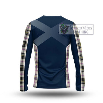 MacPherson Dress Ancient Tartan Long Sleeve T-Shirt with Family Crest and Lion Rampant Vibes Sport Style