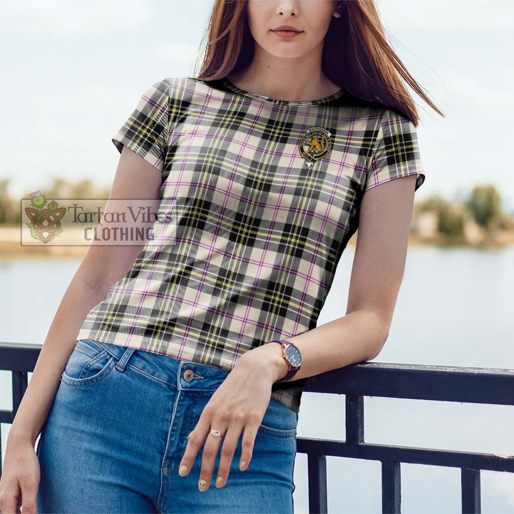 Tartan Vibes Clothing MacPherson Dress Ancient Tartan Cotton T-Shirt with Family Crest